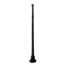  LPB59 - Classy Caps Black Aluminum Lamp Post Base